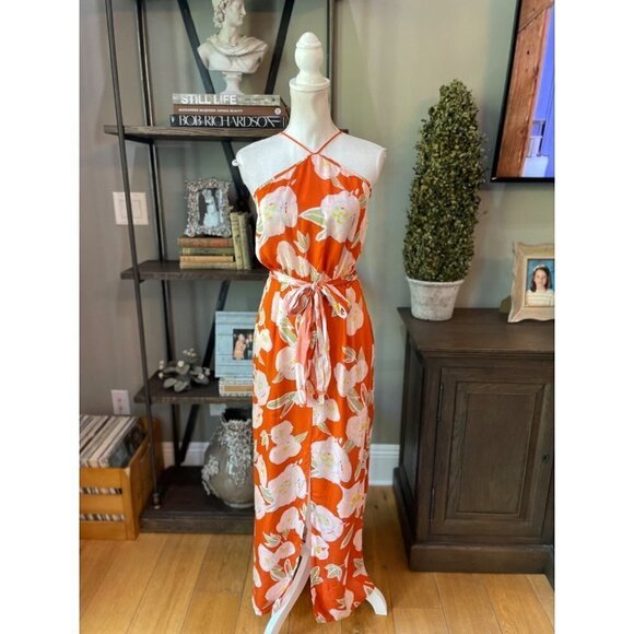 Carolina K Luz Dress Orange Womens Size Medium - Picture 7 of 14